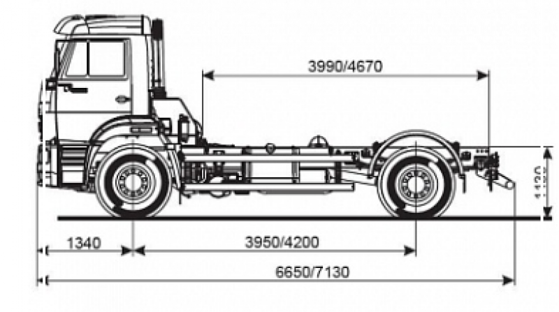 53605-773010-48(A5) Шасси КамАЗ