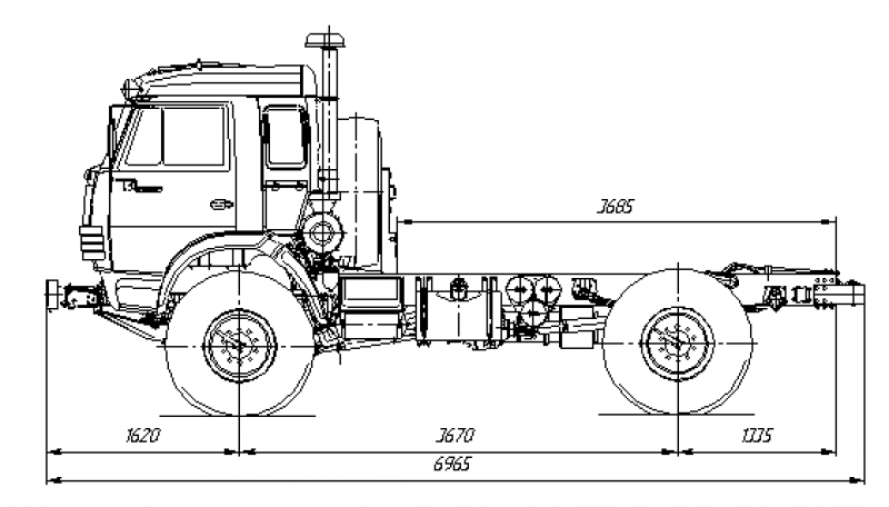 43501-3011-69(G5) Шасси КамАЗ